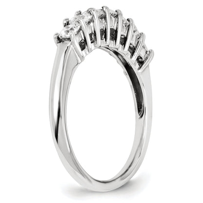 14K Weißgold Diamant-Ring
