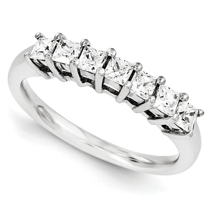 14K Weißgold Diamant-Ring