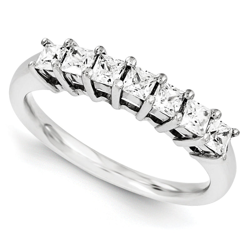14K Weißgold Diamant-Ring