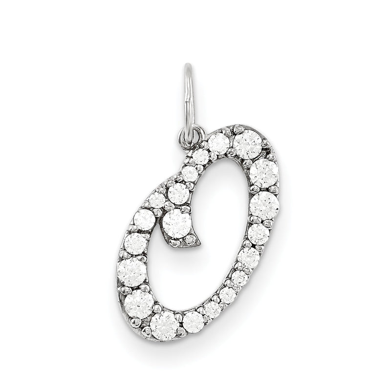 14K Weißgold Diamant-Anhänger