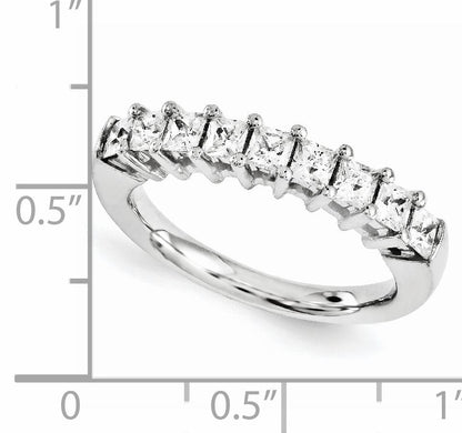 14K Weißgold Diamant-Ring