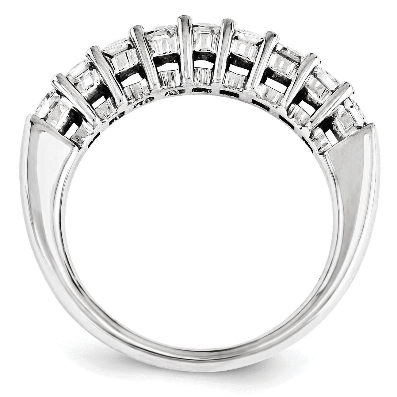14K Weißgold Diamant-Ring