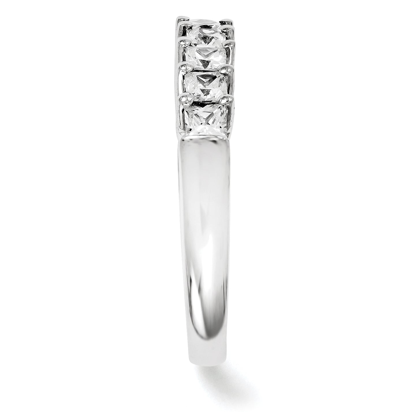 14K Weißgold Diamant-Ring