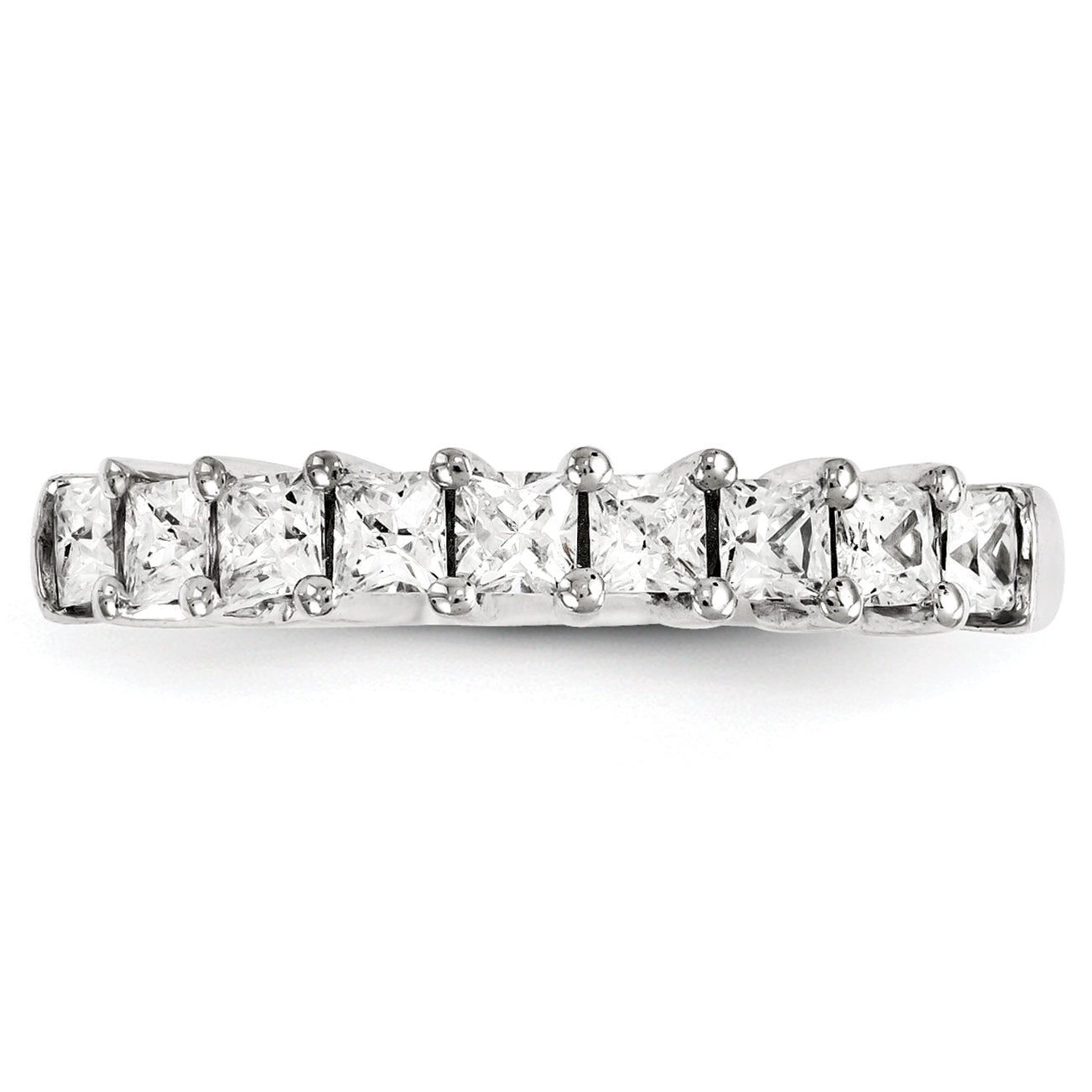 14K Weißgold Diamant-Ring