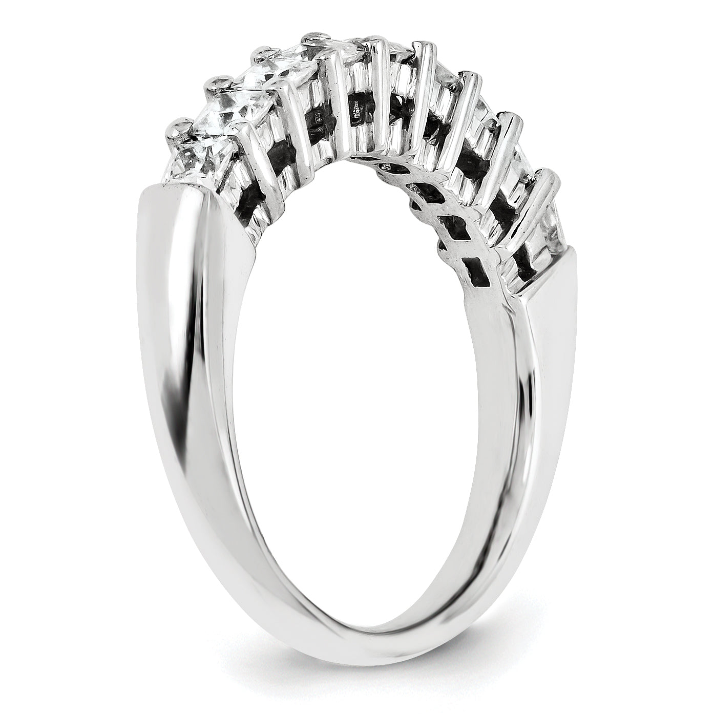 14K Weißgold Diamant-Ring