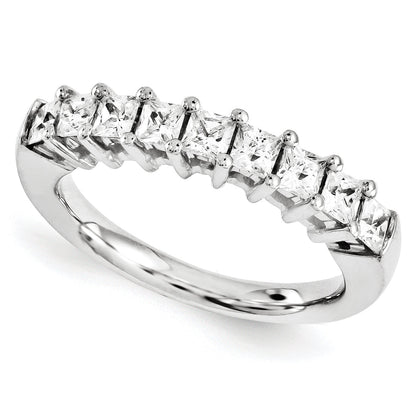 14K Weißgold Diamant-Ring