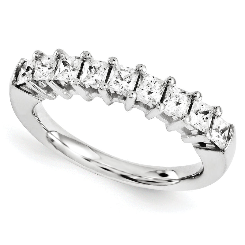 14K Weißgold Diamant-Ring