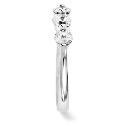 14K Weißgold Diamant-Ring