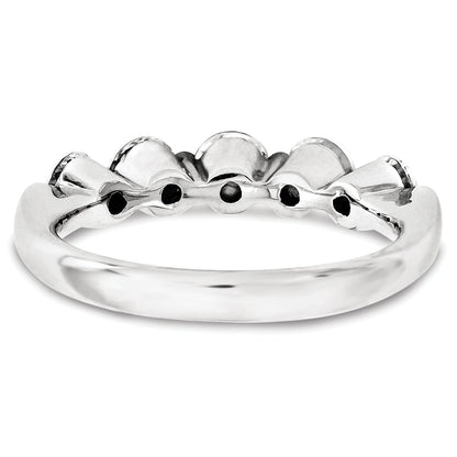 14K Weißgold Diamant-Ring