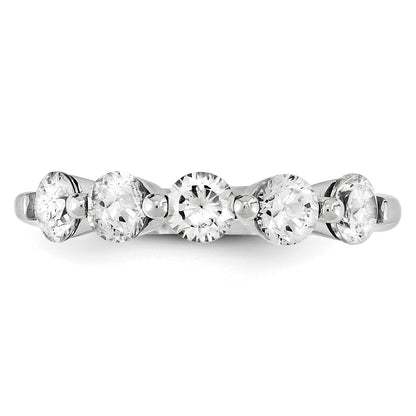 14K Weißgold Diamant-Ring