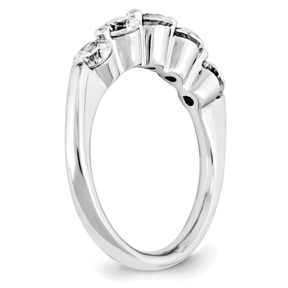 14K Weißgold Diamant-Ring