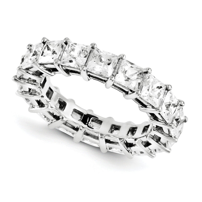 14K Weißgold Diamant Memoire-Ring, AA, 2,03 ct