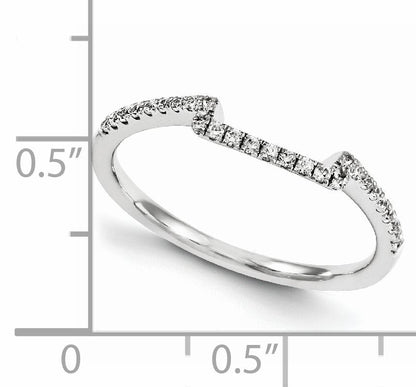 14K Weißgold Diamant-Ring