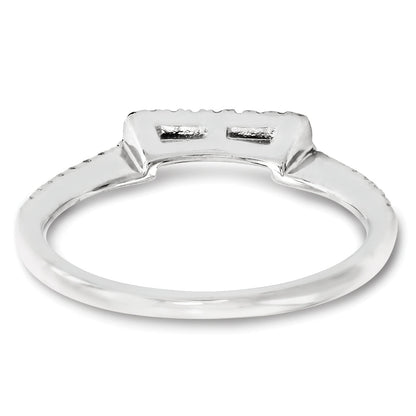 14K Weißgold Diamant-Ring