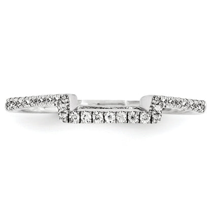 14K Weißgold Diamant-Ring