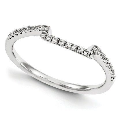 14K Weißgold Diamant-Ring
