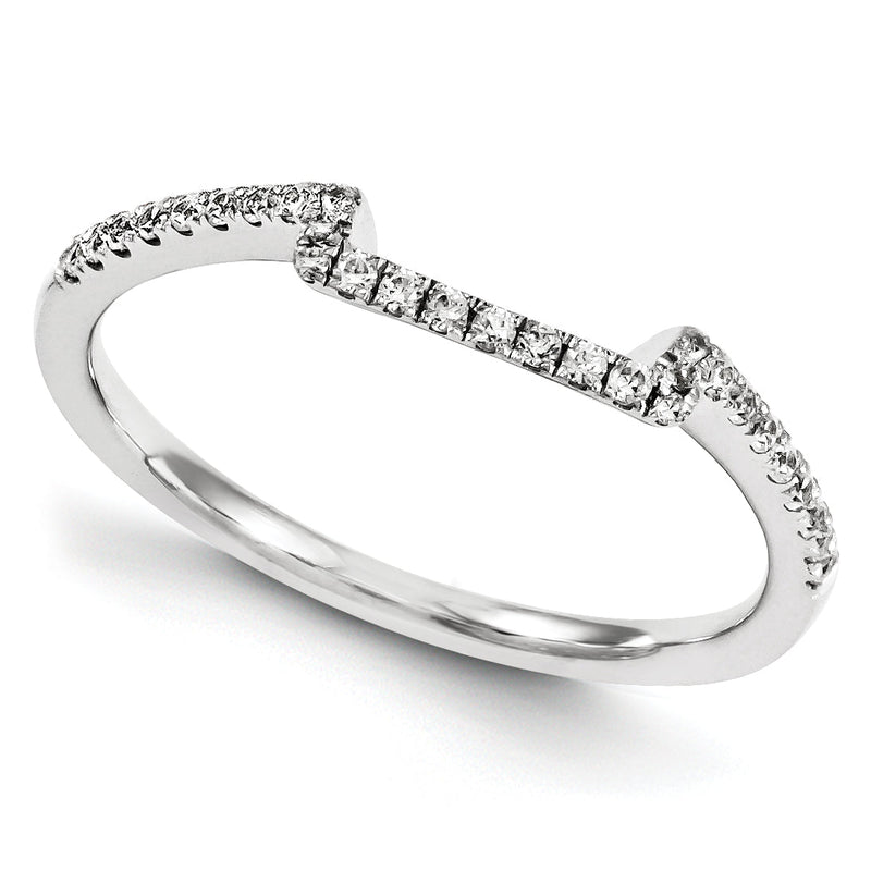 14K Weißgold Diamant-Ring