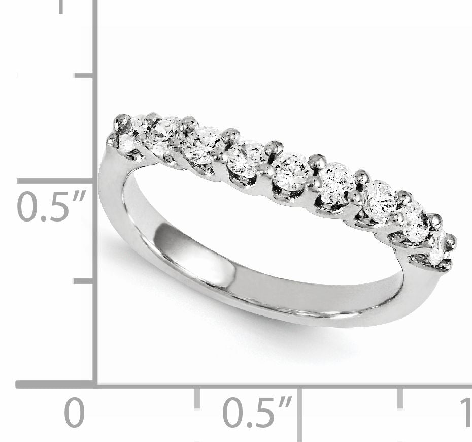 14K Weißgold Diamant-Ring