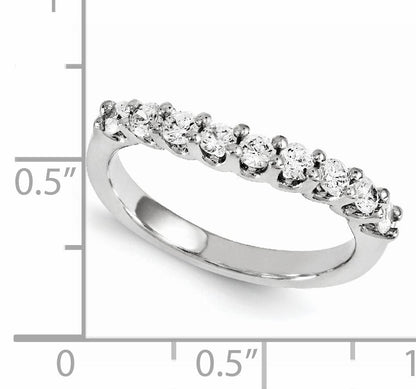14K Weißgold Diamant-Ring