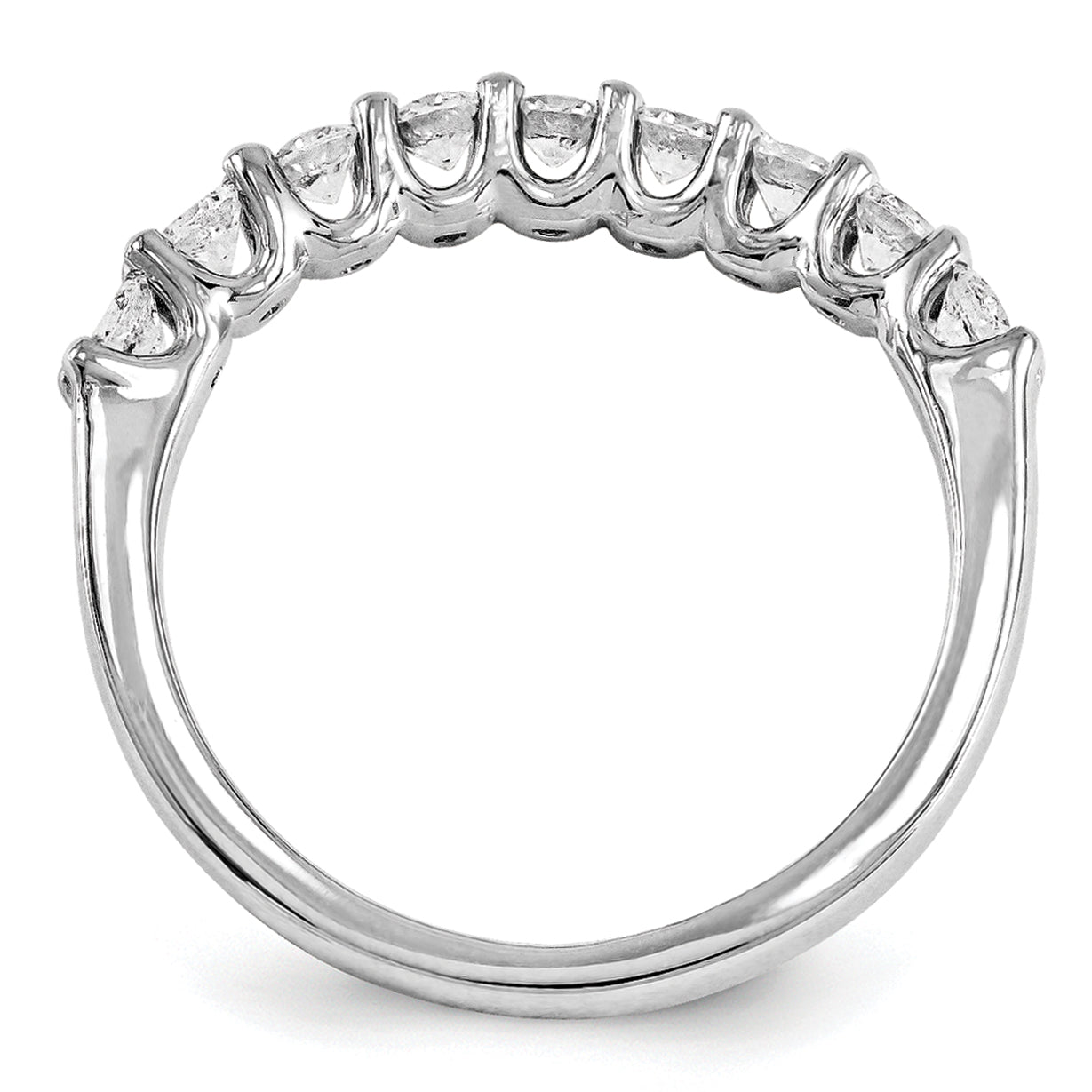 14K Weißgold Diamant-Ring