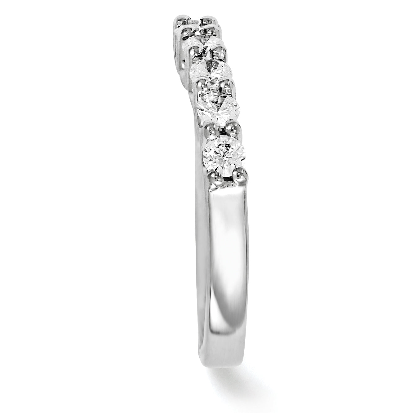 14K Weißgold Diamant-Ring