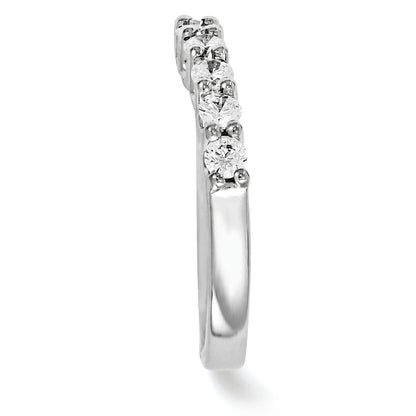 14K Weißgold Diamant-Ring