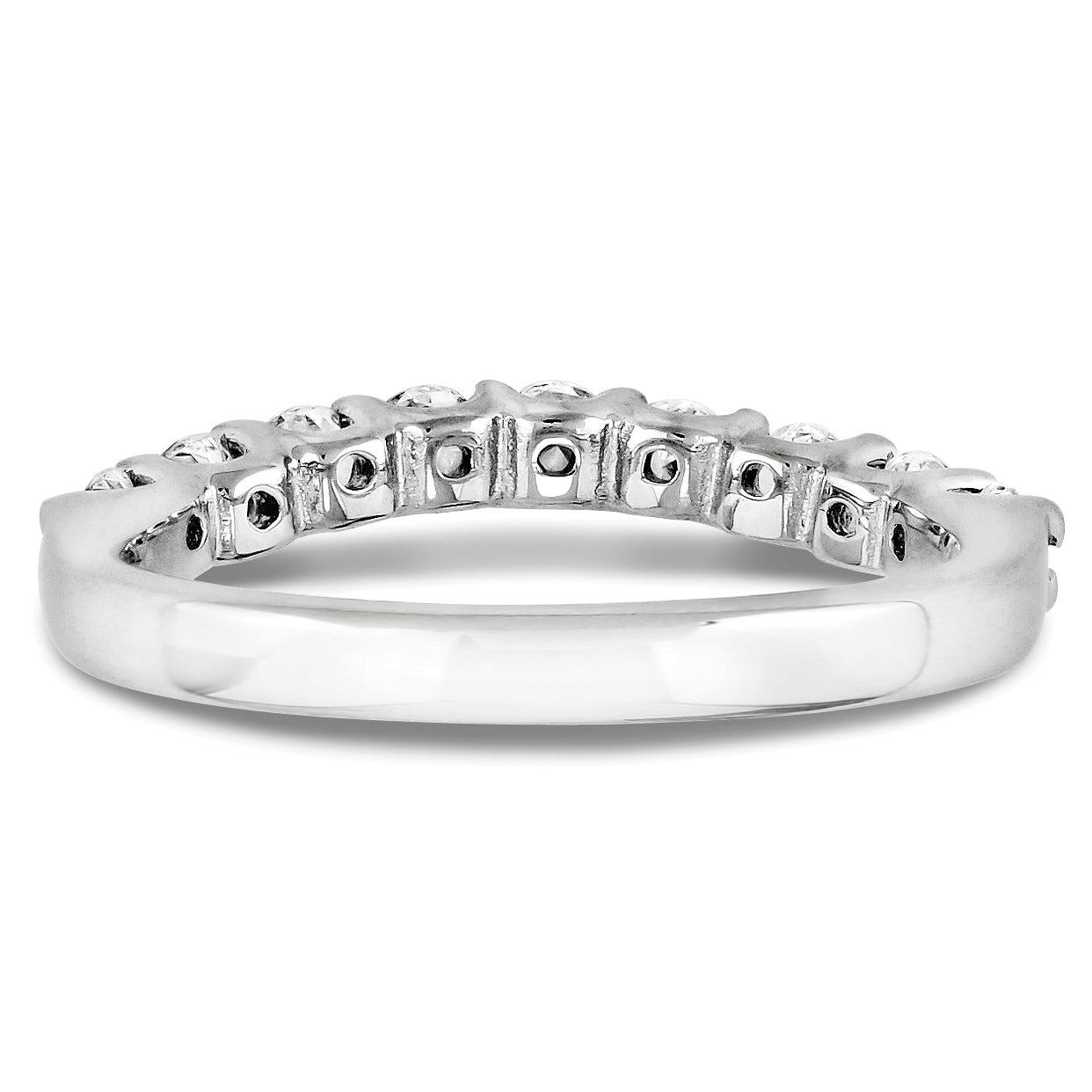 14K Weißgold Diamant-Ring