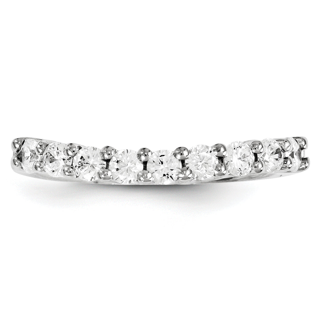 14K Weißgold Diamant-Ring