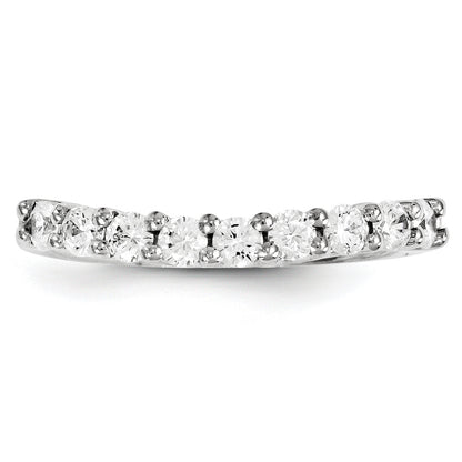 14K Weißgold Diamant-Ring