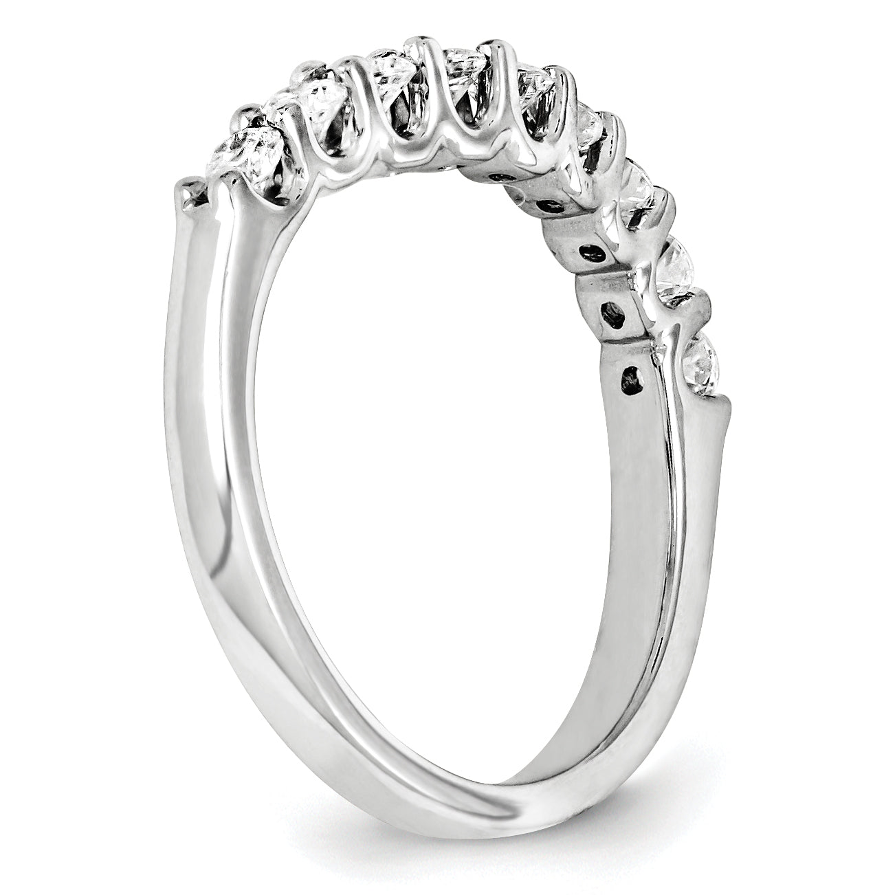 14K Weißgold Diamant-Ring