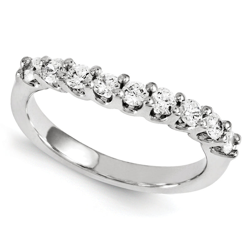 14K Weißgold Diamant-Ring