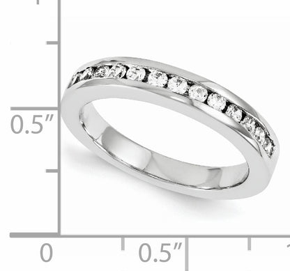 14K Weißgold Diamant-Ring