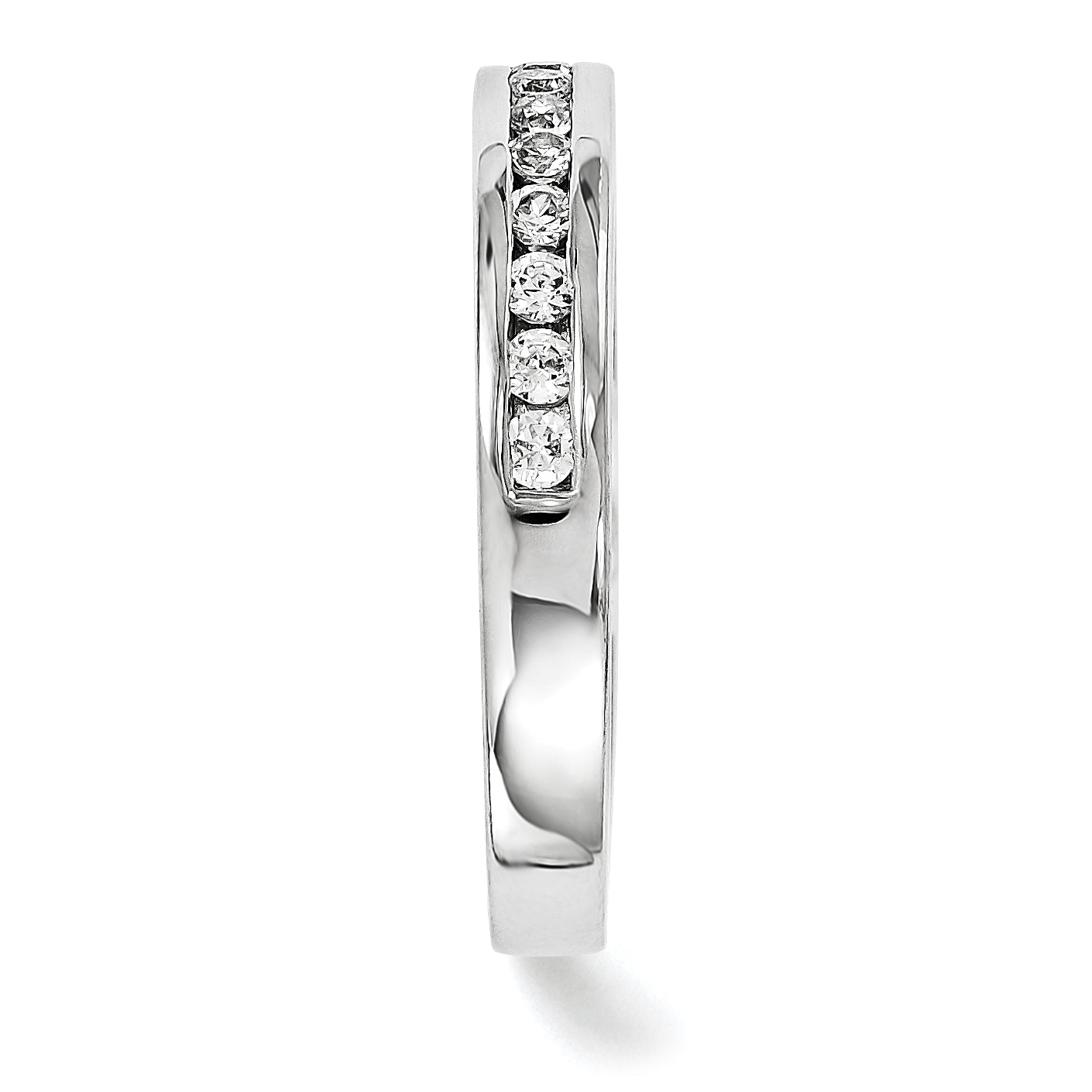 14K Weißgold Diamant-Ring