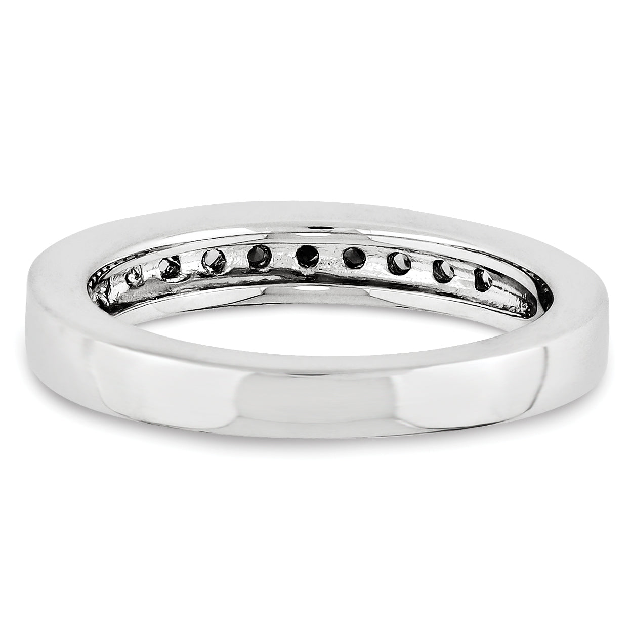 14K Weißgold Diamant-Ring