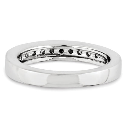 14K Weißgold Diamant-Ring