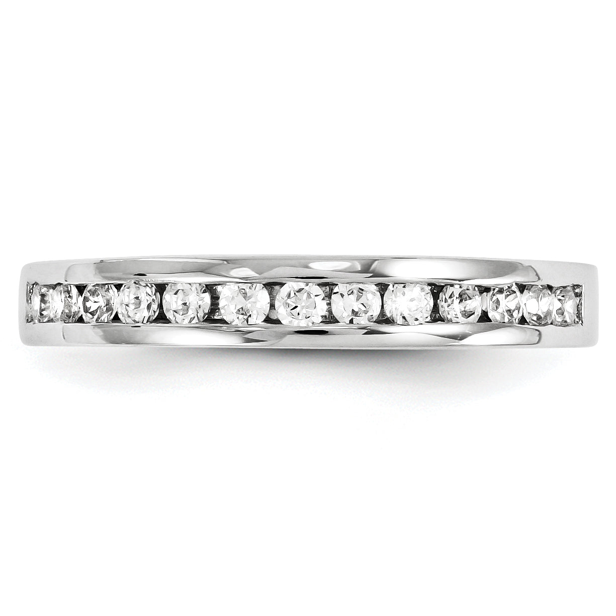 14K Weißgold Diamant-Ring