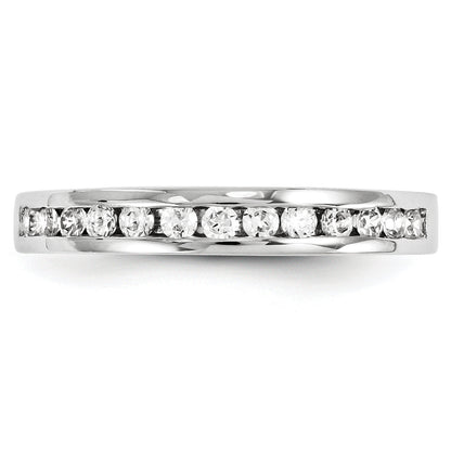 14K Weißgold Diamant-Ring