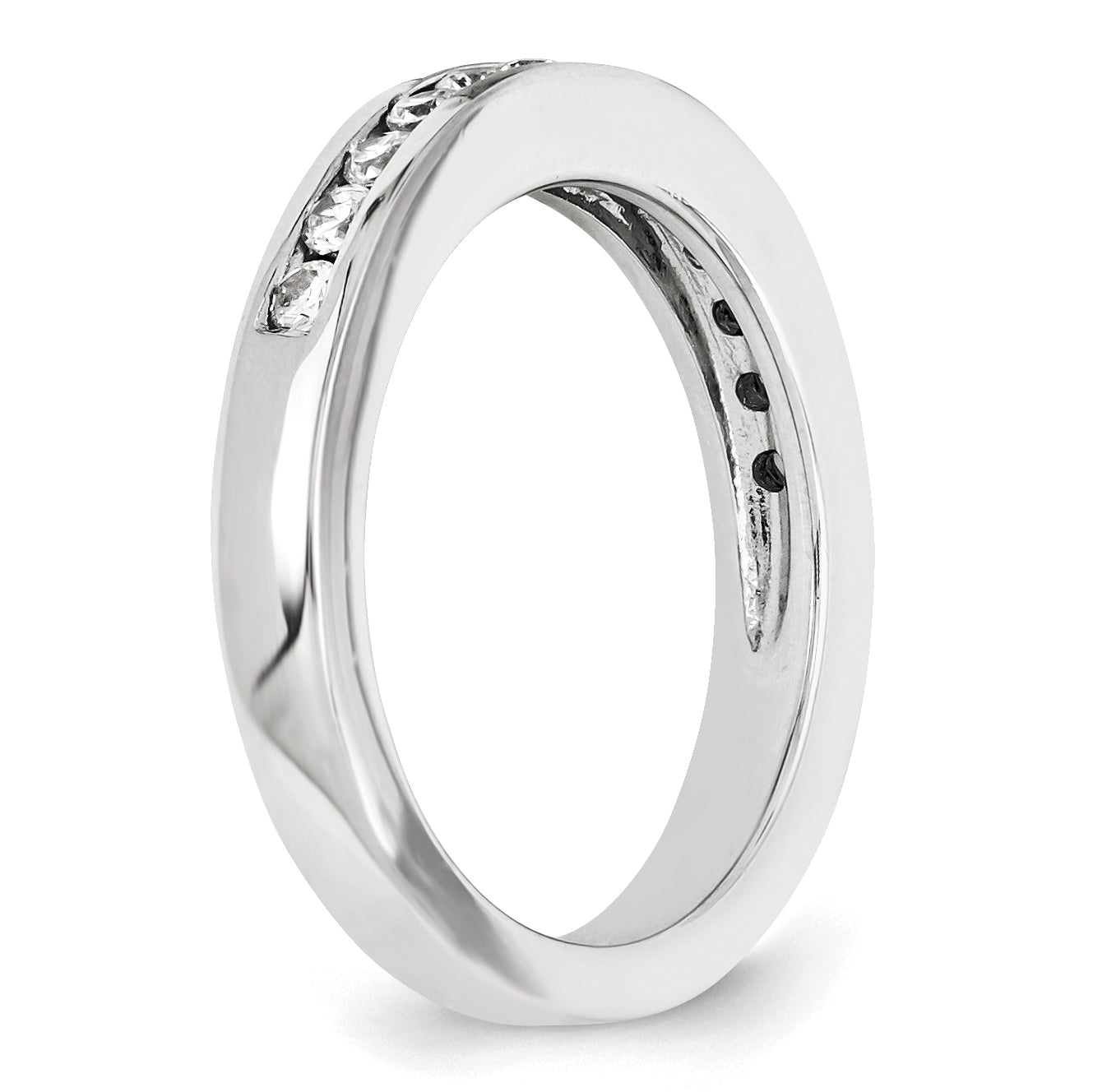 14K Weißgold Diamant-Ring