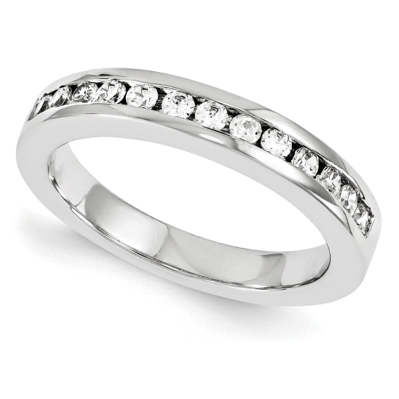 14K Weißgold Diamant-Ring