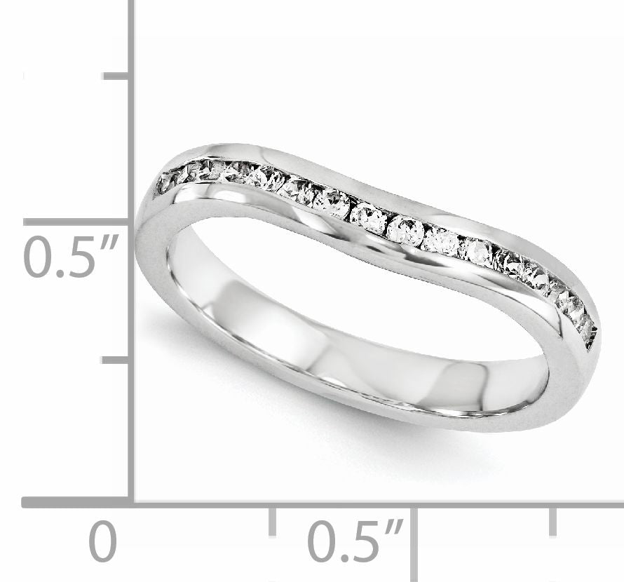 14K Weißgold Diamant-Ring
