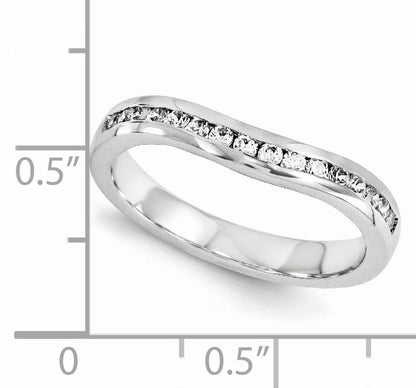 14K Weißgold Diamant-Armreif