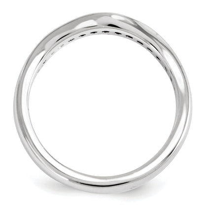 14K Weißgold Diamant-Ring