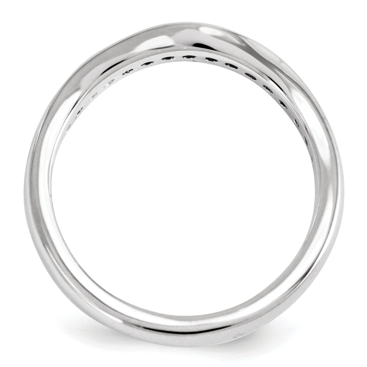 14K Weißgold Diamant-Armreif