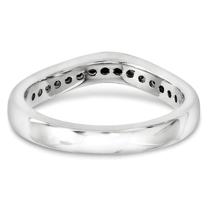 14K Weißgold Diamant-Ring