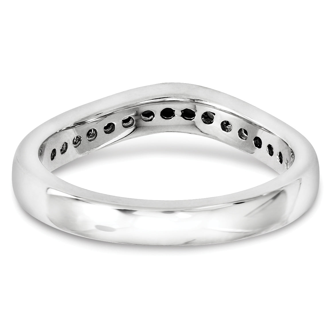 14K Weißgold Diamant-Armreif