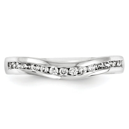14K Weißgold Diamant-Ring