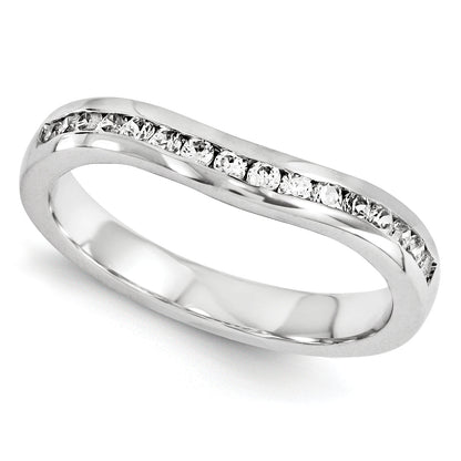 14K Weißgold Diamant-Ring