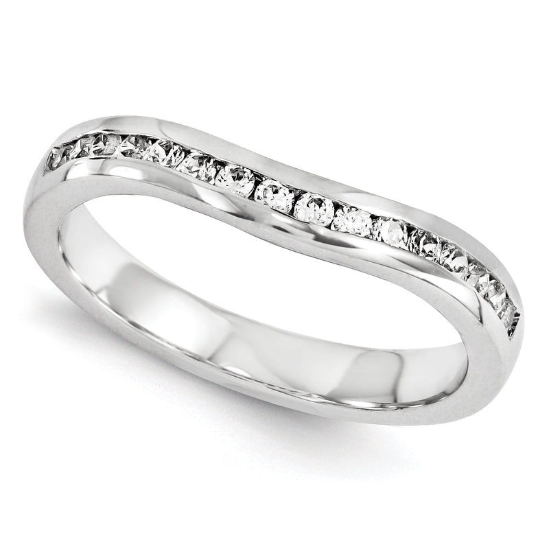 14K Weißgold Diamant-Ring