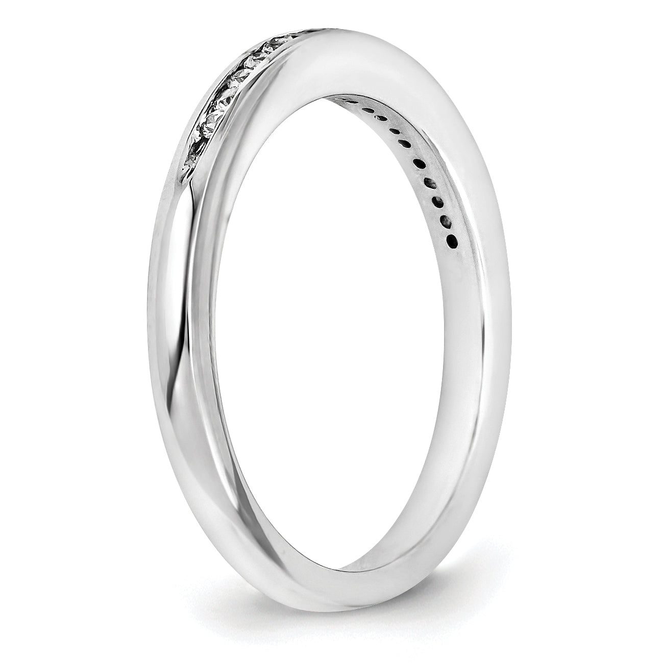 585 Weißgold Diamant-Ring