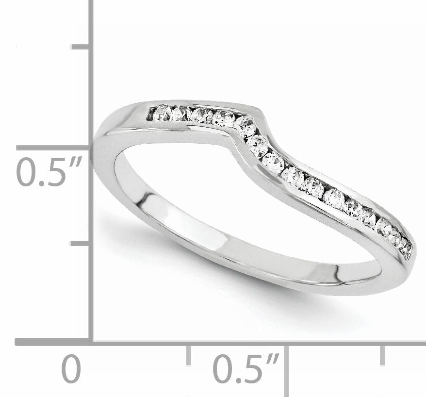 14K Weißgold Diamant-Ring